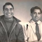 Gurcharan and Gurdev Singh after immigrating to Canada together - 1959