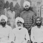 Jagir, Chanan, Gurnam (front), Resham Singh (back) prior to immigration to Canada